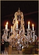 T31 "Victoria" Iron With Crystal Chandelier