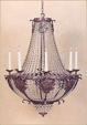 T04 "Imperio" Iron with Crystal Chandelier