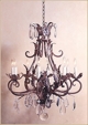 T11 "Mariela Jr." Iron with Crystal Chandelier