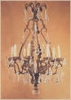 T08 "Olga" Iron with Crystal Chandelier