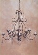 T20 "Barbara" Iron with Crystal Chandelier