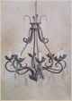 C85 Iron with Crystal Chandelier