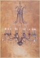 C86 Iron with Crystal Chandelier