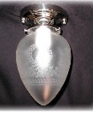 Etched Egg One Light Ceiling Mount Etched Egg One Light Ceiling Mount