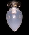Opalized Egg One Light Ceiling Mount Opalized Egg One Light Ceiling Mount