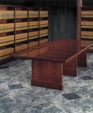 Table w/bookcases