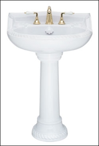Bedminster 26" Pedestal Lavatory by Porcher Bedminster 26" Pedestal Lavatory by Porcher