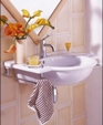 Sapho Wall-Mounted Lavatory by Porcher Sapho Wall-Mounted Lavatory by Porcher