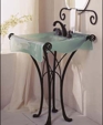 Draped Pedestal Lavatory by Porcher Draped Pedestal Lavatory by Porcher