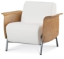 Kruz Flared Maple Vaneer Arm Chair