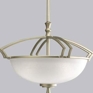 Bistro 54 Hammered Platinum Three-Light Pendant