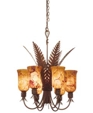 Naples Tortoise Shell Six-Light Chandelier