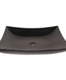 Black Granite Stone Countertop Vessel Sink w/ Drain Black Granite Stone Countertop Vessel Sink w/ Drain