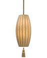 Honors Six-Light Pendant with Raw Silk Shade and Matching Tassel Honors Six-Light Pendant with Raw Silk Shade and Matching Tassel
