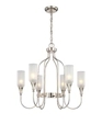 Seneca Satin Nickel Six-Light Chandelier