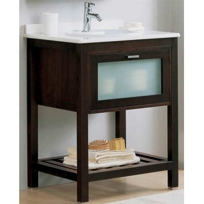 Verche II Bathroom Console Table with Drop-In Sink