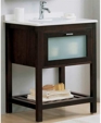 Verche II Bathroom Console Table with Drop-In Sink