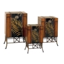 Set of 3 Handpainted Trunks Set of 3 Handpainted Trunks