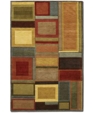 Pokhara Iridescent Blocks Multi Color Rectangular: 8 Ft. x 11 Ft. Rug