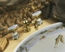 K-258-RF - Antique™ The Rod and the Fly™ ceramic handle insets and skirts K-258-RF - Antique™ The Rod and the Fly™ ceramic handle insets and skirts