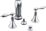 K-316-4M - Finial® Traditional bidet faucet with lever handles K-316-4M - Finial® Traditional bidet faucet with lever handles