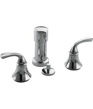 K-10279-4 - Forté® bidet faucet with sculpted lever handles K-10279-4 - Forté® bidet faucet with sculpted lever handles