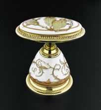 K-258-BR - Antique™ Briar Rose ceramic handle insets and skirts K-258-BR - Antique™ Briar Rose ceramic handle insets and skirts