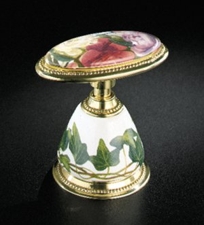 K-258-PS - Antique Peonies & Ivy™ ceramic handle insets and skirts