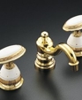 K-274-WF - Antique™ Prairie Flowers™ ceramic handle skirts for lavatory faucets K-274-WF - Antique™ Prairie Flowers™ ceramic handle skirts for lavatory faucets