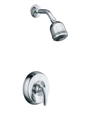 K-T15613-4 - Coralais® shower mixing valve faucet trim, valve not included