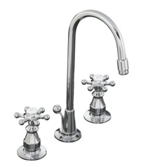 K-116-3 - Antique widespread lavatory faucet