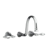 K-T343-4M - Finial® Traditional wall-mount lavatory faucet trim with lever handles, valve not included