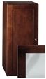 K-3107-DG - Tellieur® 31" tall storage case with textured glass door insert