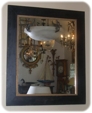 Black Frame with Gold Bead