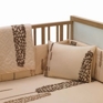 pea berry  mocha crib set