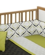 dottie lime noir crib set dottie lime noir crib set