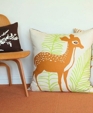 organic deer floor pillow