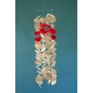 white + coral paper mobile | 30" white + coral paper mobile | 30"