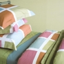 blocks tangerine | duvet + shams blocks tangerine | duvet + shams