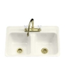 K-5950-3 - Delafield tile-in/metal frame kitchen sink