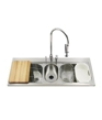 K-3328-3 - PRO TaskCenter™ full countertop triple-basin kitchen sink