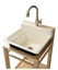 K-6608-1P - Bayview wood stand utility sink