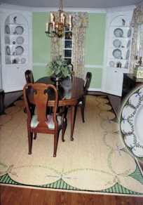 Hand-Painted Sisal Matching China Pattern Hand-Painted Sisal Matching China Pattern
