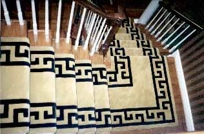 Custom Greek Key Stair Runner Custom Greek Key Stair Runner