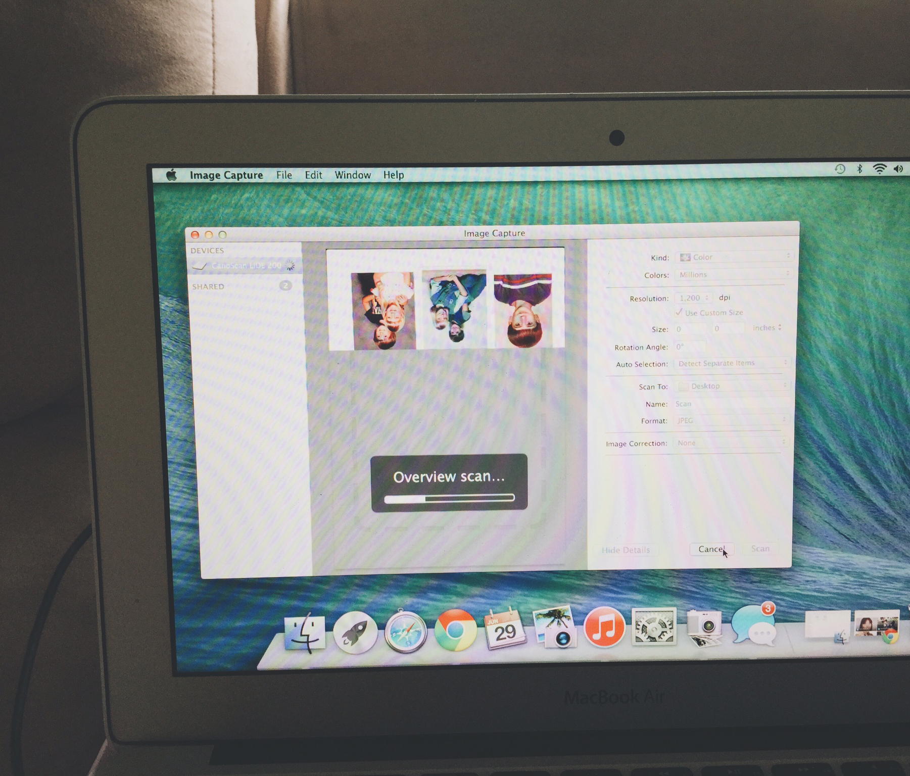 Store family photos by scanning them to your computer