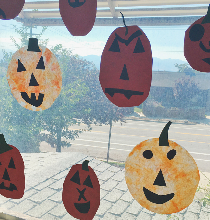 Ever Clever Mom Preschool Craft Coffee Filter Halloween Pumpkins