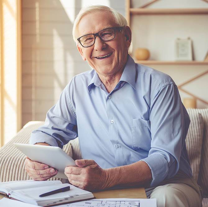 older man with glasses in Round Rock, Texas