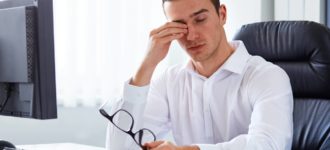 man at computer