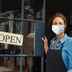 Eye Care Professional Wearing Face Mask