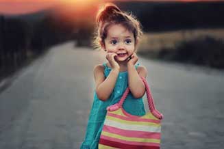 child in school